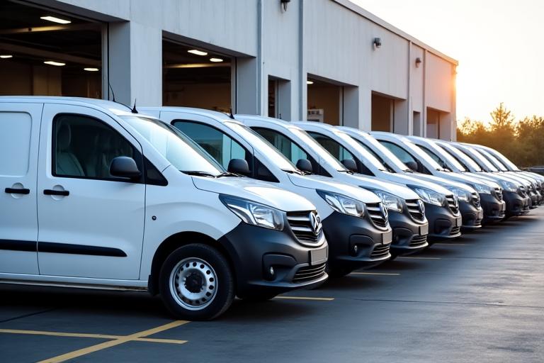 Fleet vehicles being serviced at Gleam Harbour
