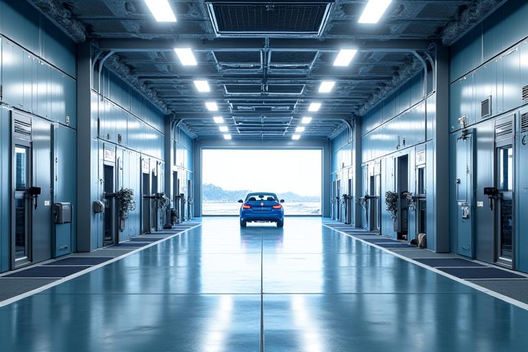 Premium car wash facility with advanced equipment